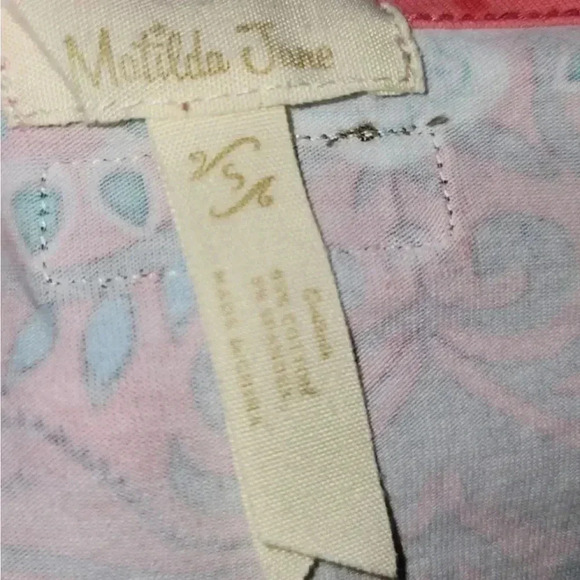 Matilda Jane Shea Friends Forever Striped Pocket Tee Top Relaxed Fit Women's S - Picture 7 of 9